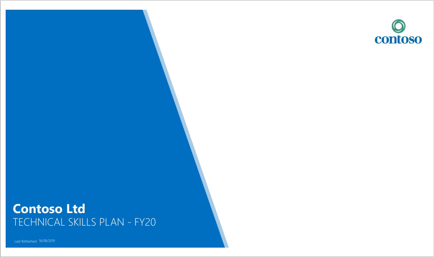 Power BI Template - Technical Skills Plan